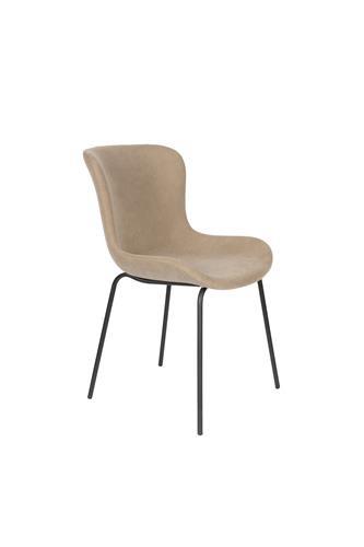 Eetkamerstoel - Adele - Taupe - Rib - House of Rebels, Huis en Inrichting, Stoelen, Verzenden