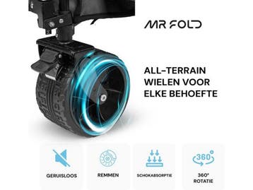 Mr Fold Bolderkar - XXL - Opvouwbaar - 300L - 150KG, Verzenden, Nieuw