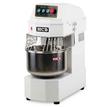 HCB Spiraalkneder - 20 liter - wit - 230V - RVS, Verzenden, Nieuw in verpakking, Bakkerij en Slagerij