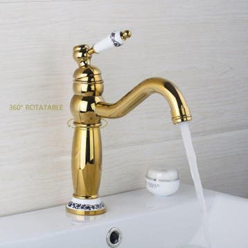 Luxe draaibare gouden kraan type Costo Deluxe gouden design, Doe-het-zelf en Verbouw, Verzenden, Nieuw