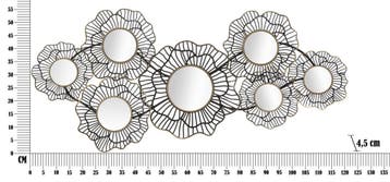 WANDDECORATIE OSAKA MET MIRROS CM 121x5x56 - 323240000, Ophalen of Verzenden, Nieuw