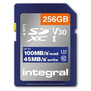 SDXC kaart | Integral | 256 GB (Class 10), Verzenden, Nieuw, Integral