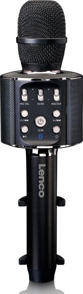 Karaoke Microfoon – met Bluetooth - Zwart – Lenco - BMC-090B, Verzenden, Zo goed als nieuw