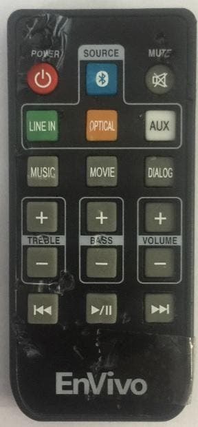Afstandsbediening Envivo soundbar env-1510, Ophalen of Verzenden, Nieuw, Origineel