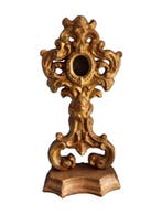Barok Monstrans - Verguld hout - 1750-1800 - Heilige, Antiek en Kunst