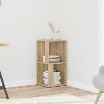 vidaXL Hoekkast 33x33x67 cm bewerkt hout sonoma eikenkleurig, Huis en Inrichting, Kasten | Overige, Verzenden, Nieuw