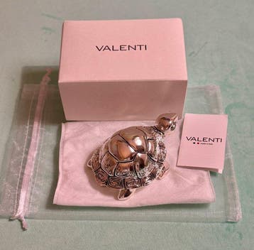Valenti & Co Argenti - Beeldje - Happy TURTLE - 925 zilver