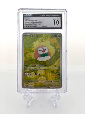 Pokémon - 1 Graded card - Rowlet - Perfect Order - 090/088 -, Nieuw