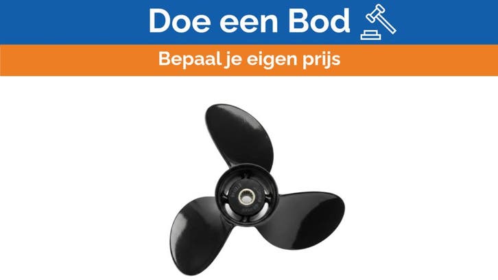 Bieden: Michigan Match 3-Blade Aluminum Marine Propeller 15, Watersport en Boten, Overige Watersport en Boten, Nieuw, Ophalen of Verzenden