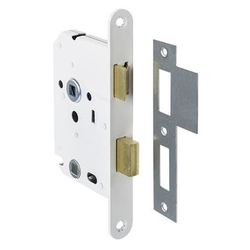 Deurbeslag | Wc-slot | Intersteel | 63/8 mm (Wit), Doe-het-zelf en Verbouw, Hang- en Sluitwerk, Verzenden, Nieuw