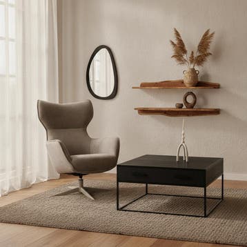 Wandplank set Live Edge Naturel Acaciahout 60 cm | Starfurn, Ophalen of Verzenden, Nieuw