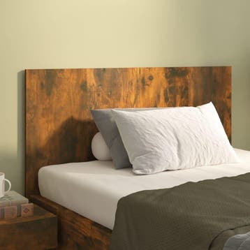 vidaXL Hoofdbord 120x1,5x80 cm bewerkt hout gerookt, Huis en Inrichting, Slaapkamer | Bedden, Verzenden, Nieuw, Bruin, Hout