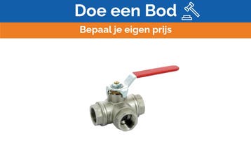 Bieden: Vetus KRA11/4L Nickel plated brass 3-way full bore, Ophalen of Verzenden, Nieuw, Kombuis en Sanitair, Zeilboot of Motorboot