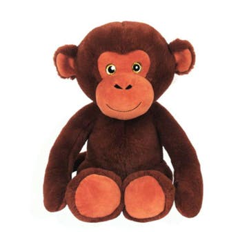 Chimpansee knuffel - pluche - 28 cm - aap - dierenknuffel, Verzenden, Nieuw