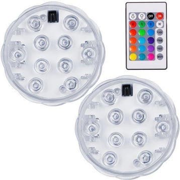 Onderwater LED spots - RGB - 10 LEDs - Set van 2, Ophalen of Verzenden, Nieuw