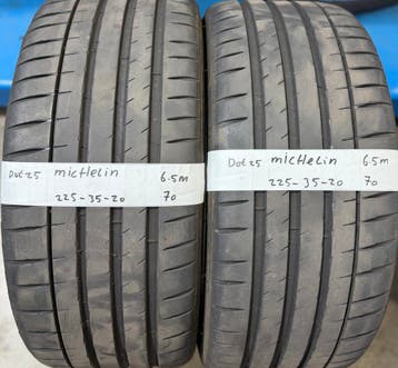 2x225-35-20 Michelin Zomer 2x6.5m €70 Per Band 225 35 20, Ophalen, Gebruikt, Band(en), Personenwagen