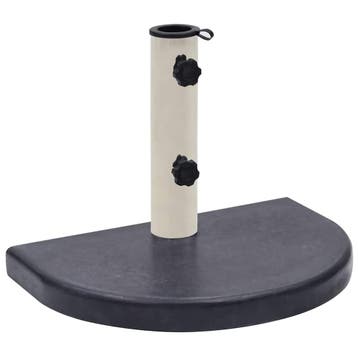 vidaXL Parasolvoet 40x28x4 cm graniet zwart, Verzenden, Nieuw, Minder dan 1 meter, Parasolvoet