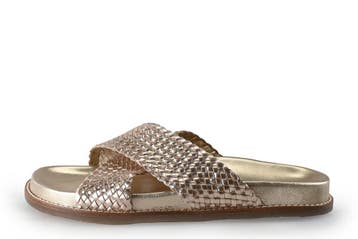 Nelson Slippers in maat 40 Goud, Slippers, Overige kleuren, Verzenden, Zo goed als nieuw