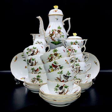 Herend - Exquisite Tea Set for 12 Persons (27 pcs) -