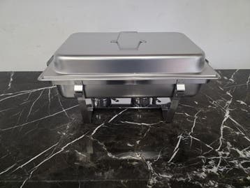 Zorro RVS Chafing Dish GN 1/1 met Deksel en Brandpastahouder