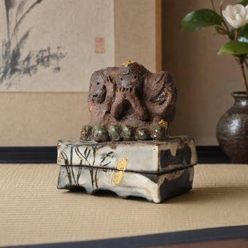 Yamauchi Tatsuo - Doos - Steengoed - Drie wijze apen Kogo