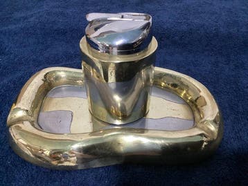 Asbak - Messing, Aluminium