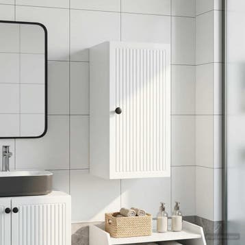 vidaXL Badkamer wandkast EDE Hoogglans Wit 30 x 31 x 59 cm, Verzenden, Nieuw