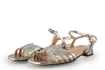 Manfield Sandalen in maat 41 Zilver, Overige kleuren, Verzenden, Sandalen of Muiltjes, Zo goed als nieuw