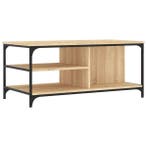 Tafel sonoma eiken 100x50 | Tweedekansje | OP=OP, 50 tot 100 cm, Nieuw, Metaal, Minder dan 50 cm