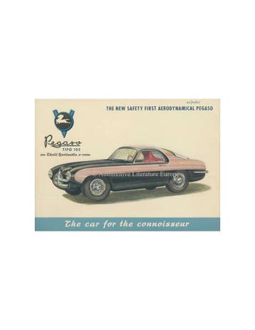 1954 PEGASO 102 B BS TOURING BROCHURE ENGELS, Nieuw, Author