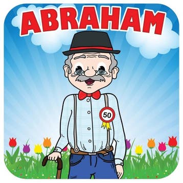 Abraham bierviltjes - 50 Abraham versiering, Ophalen of Verzenden, Nieuw