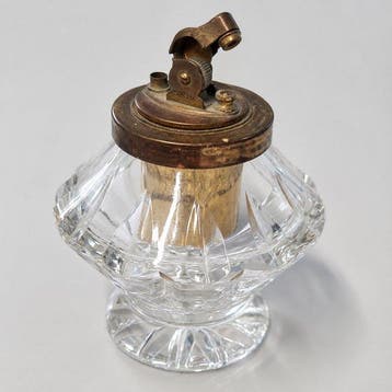 SIMSON Cristal Tallado + Silver Match - Encendedores de mesa, Nieuw
