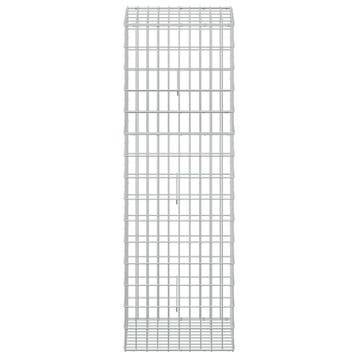 vidaXL Gabion met 5 mm Draad en 5x10 cm Gaas 50x50x150 cm, Verzenden, Nieuw, IJzer