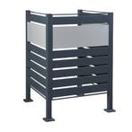 [en.casa] Containerombouw Uusikaupunki 120x91x91 cm antracie, Verzenden, Nieuw