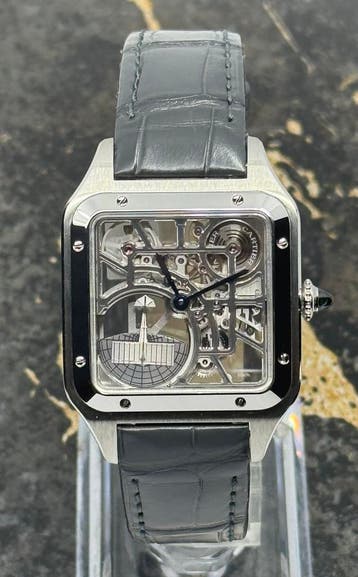 Cartier - Skeleton Santos Dumont - WHSA0032 - New 2025, Sieraden, Tassen en Uiterlijk, Horloges | Heren, Nieuw, Polshorloge