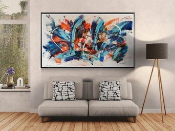 Luc Mora - Blue fragments - XXL, Antiek en Kunst