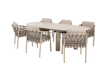 Taste by 4 Seasons Piacenza tuinset latte met Denia tafel, Ophalen of Verzenden, Nieuw