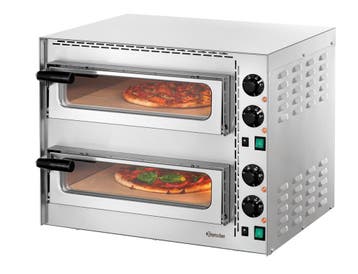 Bartscher Pizza Oven | Mini Plus 2 | RVS | 2x Ø350mm | 2 Kam, Ophalen of Verzenden, Nieuw in verpakking
