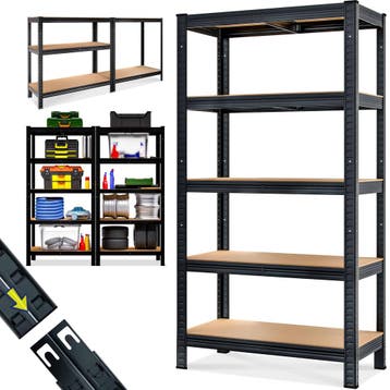 Stellingkast Zwart 180x90x40cm tot 875kg (Meubelen), Verzenden