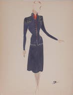 Pierre Cardin (1922), Attribué à - La Parisienne: Costume, Antiek en Kunst