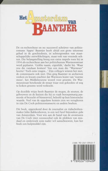 Het Amsterdam van Appie Baantjer 9789026109409, Boeken, Verzenden, Gelezen, J. Bakkenhoven