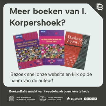 Databases en Access 2000 - I. Korpershoek 9789039515136, Verzenden, Gelezen, I. Korpershoek