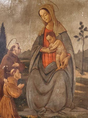 Escuela Renacentista Europea (XIX) - La virgen y los