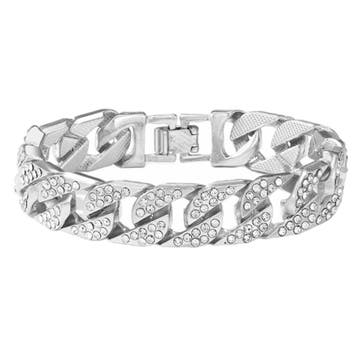 Fako Bijoux - Iced Out Cuban Link Armband Zirkonia - 20cm -, Verzenden, Nieuw