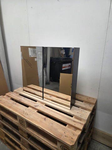 Mondiaz Aivy Spiegelkast – 80 × 70 cm | Mat Zwart |, Ophalen of Verzenden, Nieuw, Bad
