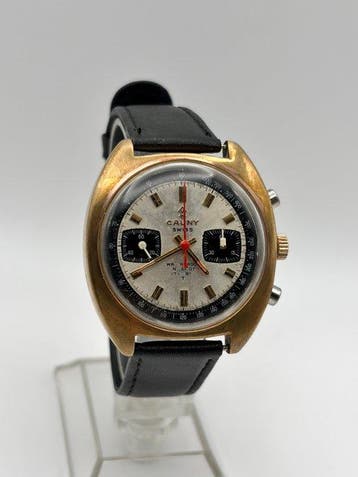 Cauny - Prima Vintage Panda Chronograph - Zonder, Nieuw