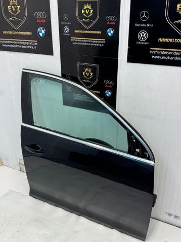 Portier 4-deurs rechts voor VW Jetta bj.2008 zwart LC9X, Gebruikt, Voor, Volkswagen, Deur