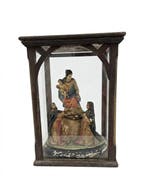 Neogotische votiefteca - Madonna met Kind Jezus - 37 cm (2)