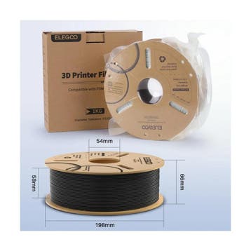 ELEGOO PLA+ filament 1,75 mm wit 1 kg, Verzenden, Nieuw