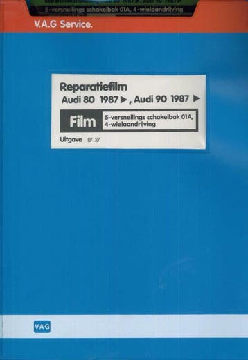 1987 Audi 80-90 1987 Reparatiehandleiding/brochure, Verzenden